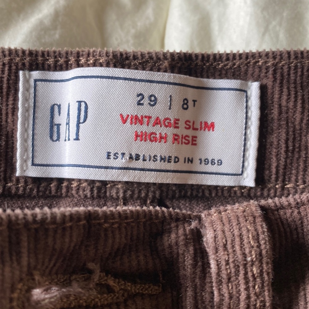 Gap | Tall High Rise Vintage Slim Corduroy Jeans With Washwell